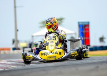 Pedro Aizza compete em Birigui (SP) no último teste antes do Brasileiro de Kart