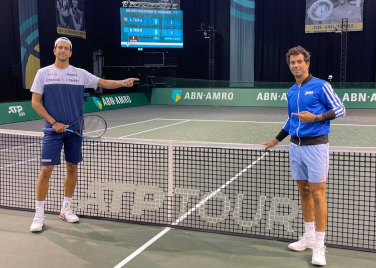 Marcelo Melo e Jean-Julian Rojer realizam o primeiro treino em Roterdã, na Holanda