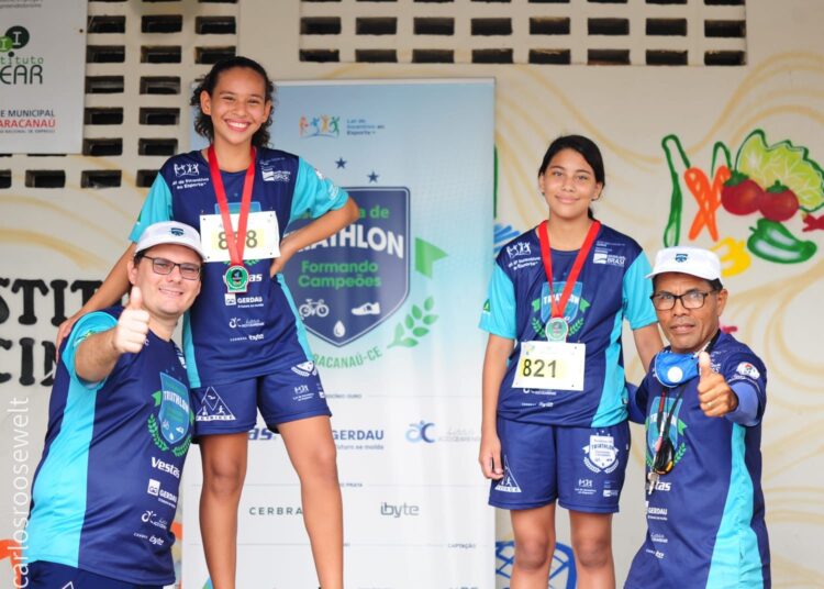 Triatletas mirins de Maracanaú vivem primeira experiência em competição, em clima de celebração