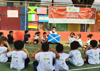 Rede de Núcleos, do IEE, entra no clima da Copa do Mundo, com ações para crianças e jovens