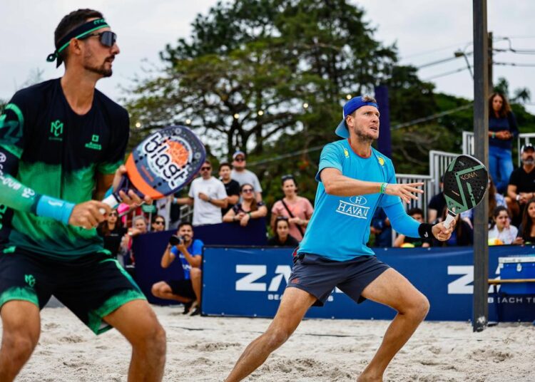 André Baran, nº 1 do Brasil, disputa BT 400 de Copacabana, no Rio, quarto torneio com Cappelletti