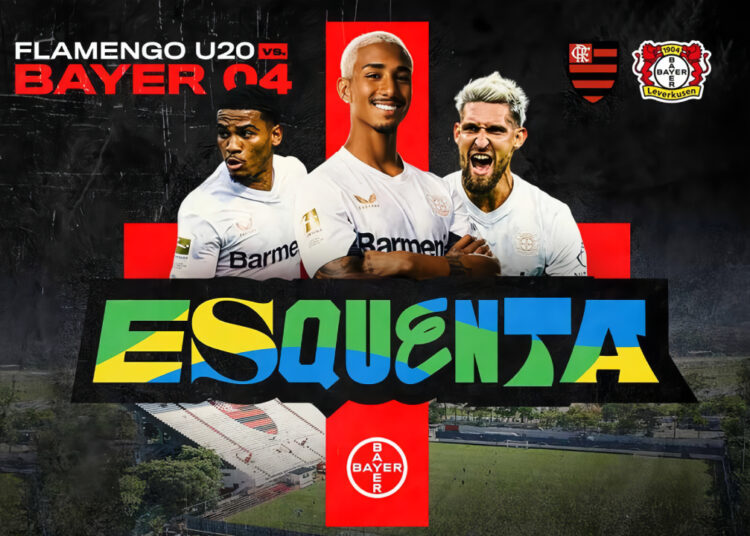 Bayer 04 Leverkusen abre temporada 2025/26 com jogo-treino contra o Flamengo sub-20